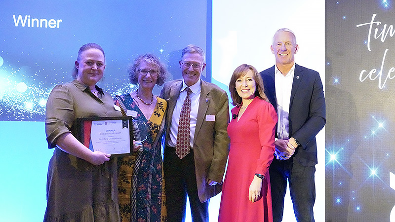 Occupational Health winner cumbria constabulary