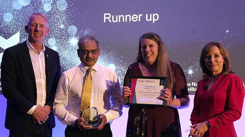 Healthy Living runner up Civil Nuclear Constabulary